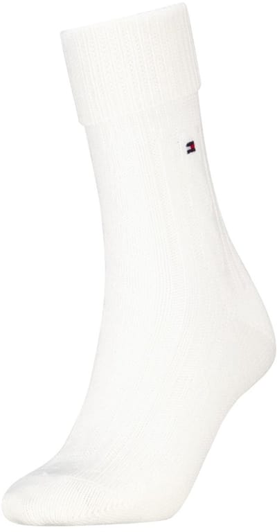 Damessokken met kabelpatroon - Off White - 35-38