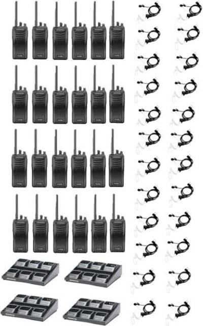 Set van 24 stuks Kenwood TK-3501 PMR446 met beveiliging oortje en 4 multiladers