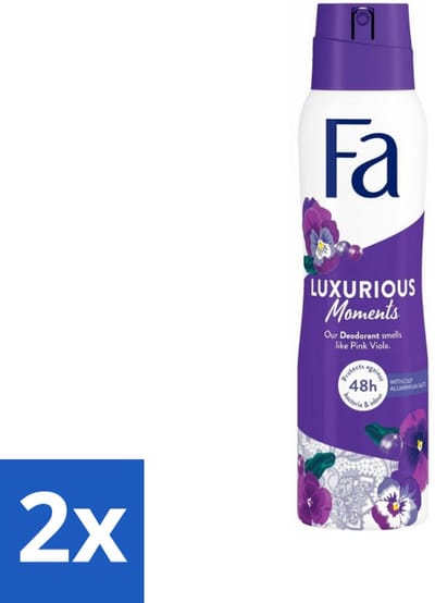 Fa Deodorant Spray Luxurious Viola 150 ml - Voordeelverpakking - 2 stuks