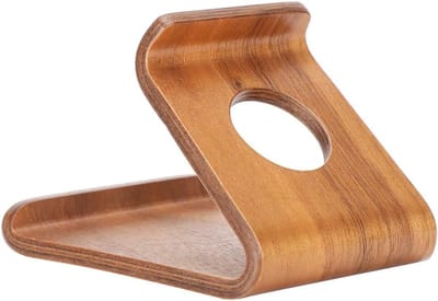Mobiele Telefoonstandaard Desktop Nachtkastje Tablet Houten Standaard(Okkernoot)