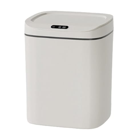 Slimme prullenbak - Automatische vuilnisbak - Contactloos openen - Bewegingssensor deksel - 28x23x20cm - Wit
