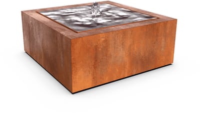 Watertafel Taula Quadra 120 x 120 x 40 cm Waterornament Geroba