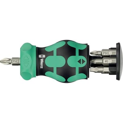 Wera Kompakt Stubby Magazin RA 4 2025 Universeel Magazijnschroevendraaier