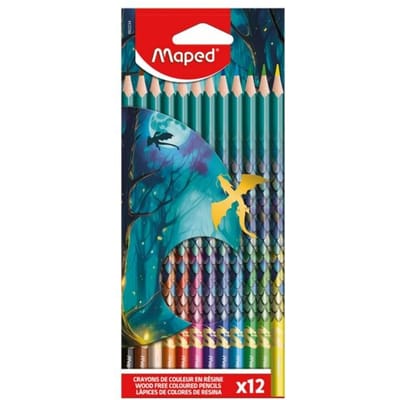 Kleurpotlood maped dragon set 12 kleuren