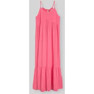 Tom Tailor Denim - Maxijurk met volants - Maat XS - soft bright pink