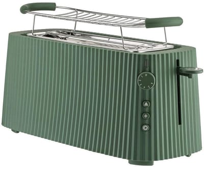 Alessi Plissé Broodrooster XL - 6 standen - 2 sleuven - Groen