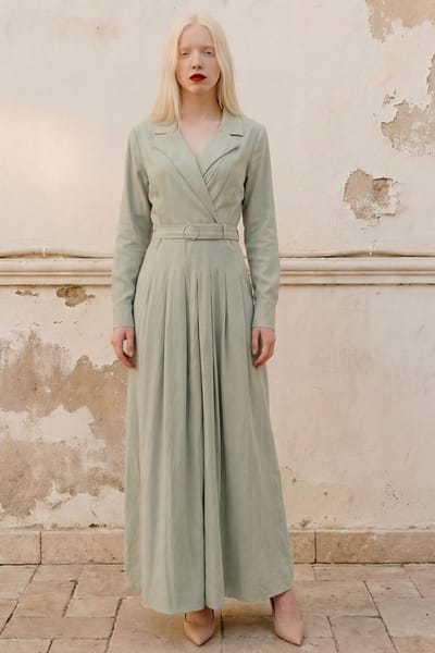 Gestrikt Maxi-Jurk met Lange Mouwen