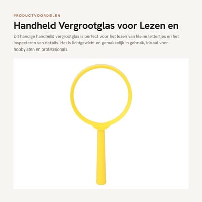 Dailygoods - Handheld Vergrootglas voor Lezen en Inspectie