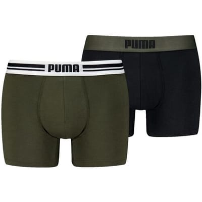 Puma Boxershorts Everyday Placed Logo - 2 pack - Forest Night - Maat L