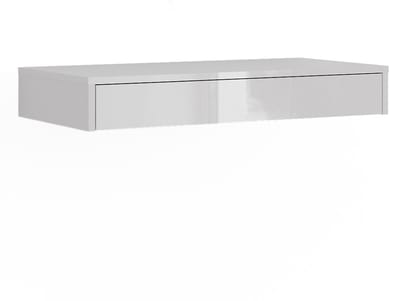 Vicco Sherry Wandrek – 81.4 x 12 cm met lade Wit/wit hoogglans
