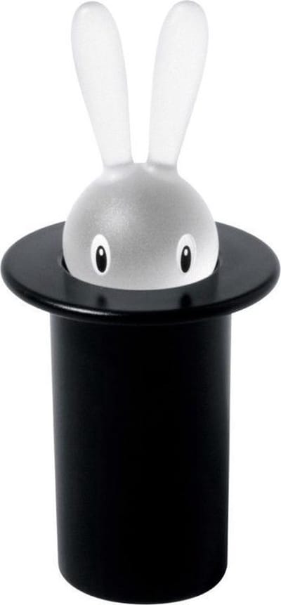 Alessi Magic Bunny Tandenstokerhouder - Zwart