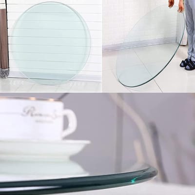 Glazen Tafelblad - Beschermend Glas - Tafel Beschermen - Gehard Veiligheidsglas - 35 cm - Transparant