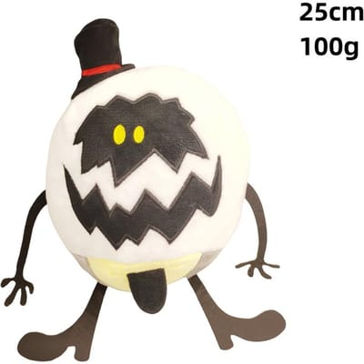 Nieuwe 22-45cm Hazbin Clown Kwaadaardige Baas Alastor Pluche Speelgoed Schattige Zachte Knuffel Cartoon Anime Poppen Voor Kind Kerstmis Verjaardagscadeau black