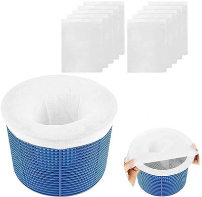Dailygoods- Skimmer Sokken 10 Stuks - Herbruikbare Filter Sokken - Ultra Fijne Mesh - Zwembad Skimmer Mand - Bescherming Voor Filter - Voor In Grond/Bovengrondse Zwembaden - Filterzakken