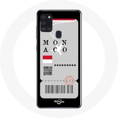 Samsung Galaxy A21S hoesje Monaco vliegticket