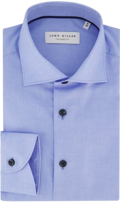 Overhemd John Miller blauw geprint