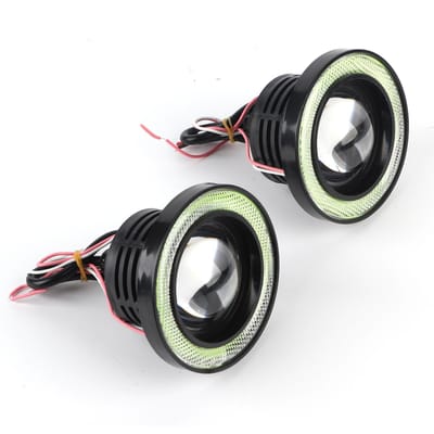30W Waterdichte LED Mistlamp Groen Ooglid COB Dagrijverlichting Auto Modificatie Onderdelen 89mm gray