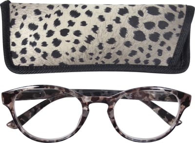 Lilly&June Leesbril Dierenprint Transparant +1 - Met Bijpassend Etui
