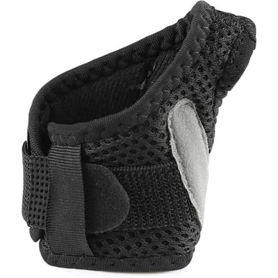 Garde-pouce et poignet réglable avec support en plaque d'aluminium thermoformable pour le soulagement et la récupération des blessures sportives Universal Size black