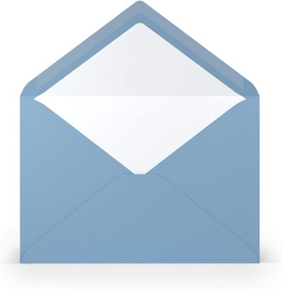 DIN C5 Enveloppen Donkerblauw Geribbeld Lichtblauw 100 g/m² Zonder Venster Natte Sluiting