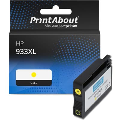 PrintAbout huismerk Inktcartridge 933XL (CN056AE) Geel Hoge capaciteit Geschikt voor HP