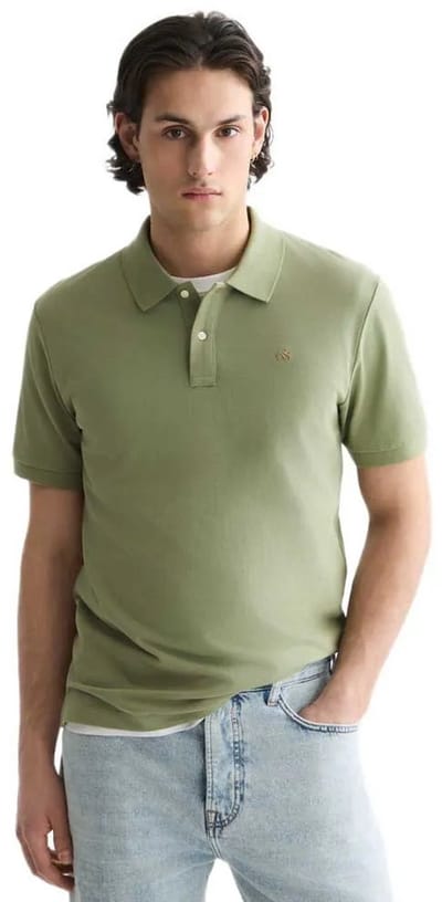 Scotch & Soda 183606 Regular Fit Korte Mouw Poloshirt Groen S Man