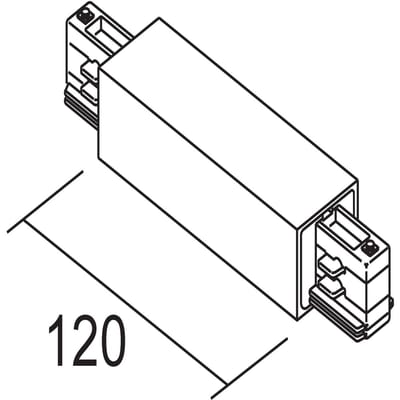 Ivela lengteverbinder voedingsmogelijkheid, wit