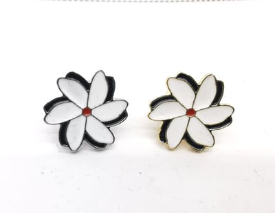 2 x - Herdenkingen - symbool - 1 x zilver en 1 x goudkleurig Melati speld - de Indische Jasmijn - Heel erg gewaardigd cadeau te geven aan personen om Respect te tonen en Herdenking