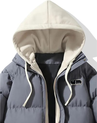 Livano Winterjas - Parka - Heren - Winter - Jas - Volwassen - Stijlvol - Met Capuchon - Gewatteerde Jas - Grijs - M
