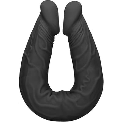 Realistische Dubbele Dildo zeer soepel 34 cm - Zwart