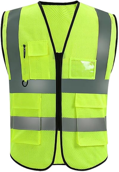 Dailygoods - Veiligheidsvest - Reflecterend - Verbeterde zichtbaarheid - Fluorescerend geel - Onmisbaar voor fietsers - Uniseks eenheidsmaat