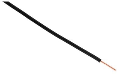 H07V-U 2.5mm² Elektrische Stroomkabel - Enkelvoudige Draadgeleider - PVC Isolatie - Ideaal voor Woninginstallaties - Spanning Tot 700V - Zwart - 5m