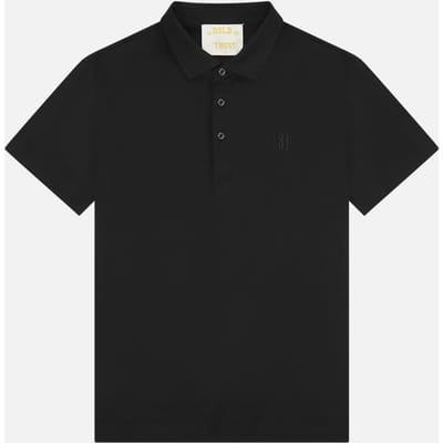 In Gold We Trust The Smooth Polo Black Maat: XS | Poloshirts Outlet | Unisex | Zwart