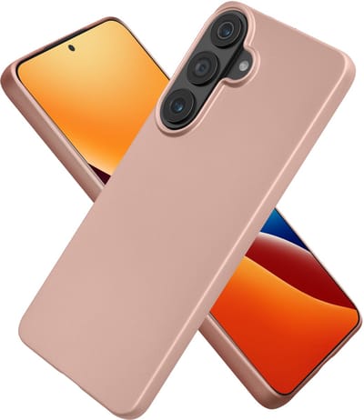 kwmobile telefoonhoesje geschikt voor Samsung Galaxy S26 Plus - Hoesje voor smartphone - Back cover in metallic roségoud