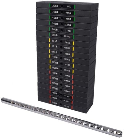 Powertec - Weight Stack set 190 lbs - Gewichtsblokken