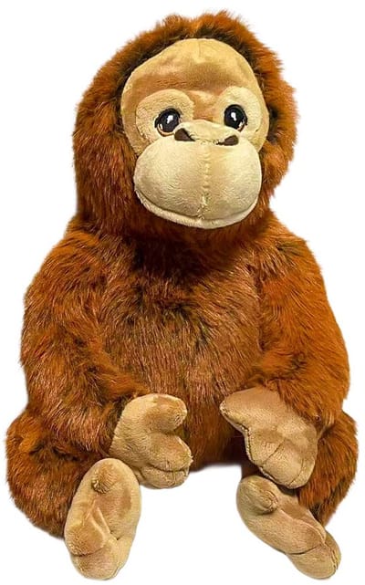 PIA Soft Toys - Pluche Knuffeldier - Orang-oetan zittend 27 cm