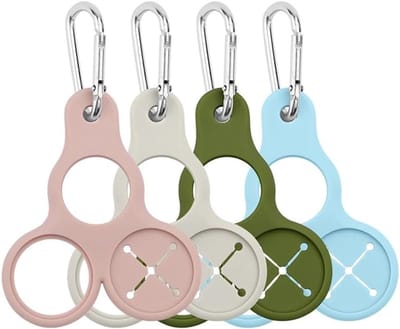 4 Stuks Flessenhouders met Clip - Waterfles Houder voor Touwen, Carabiner en Outdoor Activiteiten zoals Kamperen en Wandelen