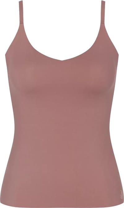 sloggi ZERO Feel 2.0 Spaghetti Top Dames Onderhemd - CACAO - Maat XS