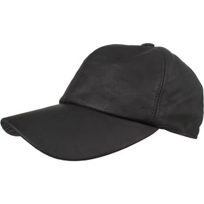 HORKA BASEBALLCAP NAPPA LEER M Zwart