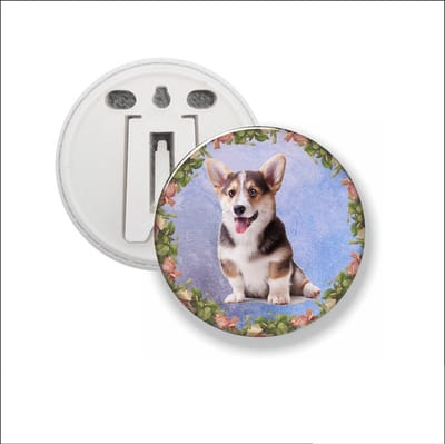 Button Met Clip - Hond