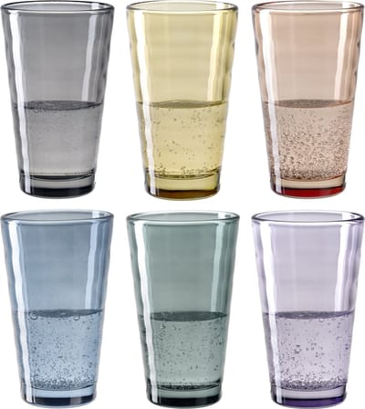 Leonardo VERSO longdrinkglas 300ml assorti - set/6