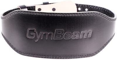 GymBeam Volledig Lederen Fitnessriem Zwart S