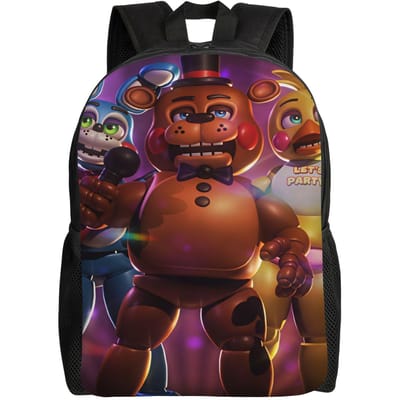 FNAF Horror Game Rugzak Jeugd Print Rugzakken Polyester Streetwear Middelbare School Tassen Universiteit Designer Rugzak as picture
