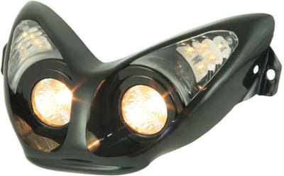 Koplamp Mokix Halogeen met LED richtingaanwijzers Yamaha Aerox Zwart