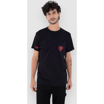 Hurley Heart Pocket T-Shirt zwart