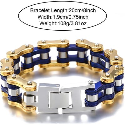 Industriële titanium stalen manchetknopen - geborsteld goud schakels met in elkaar grijpende klinknageldetail stijlvolle herenaccessoires beige