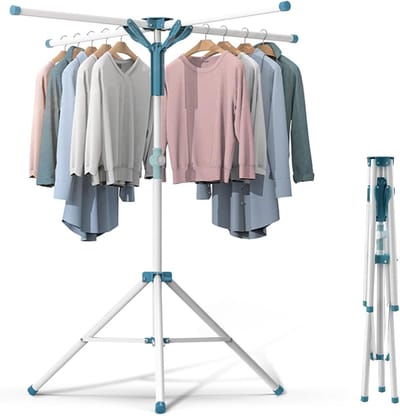 Unyqoos ® Multifunctioneel Opvouwbaar Droogrek voor Binnen- en Buitengebruik met Verstelbare Hoogte
