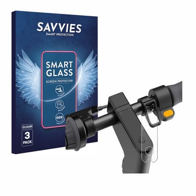 3 Stuks Savvies Screenprotector - geschikt voor Segway Ninebot KickScooter MAX G2D - beschermfolie glas transparant
