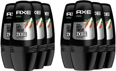 Axe Deo Roller - Africa Dry - 8 x 50 ml