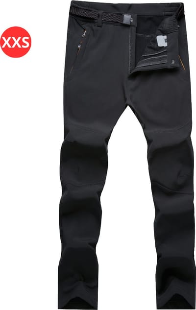 Livano Skibroek - Skipak - Snowboard Broek - Winterbroek - Sneeuwbroek - Heren - Dames - Unisex - Wintersport - Zwart XXS
